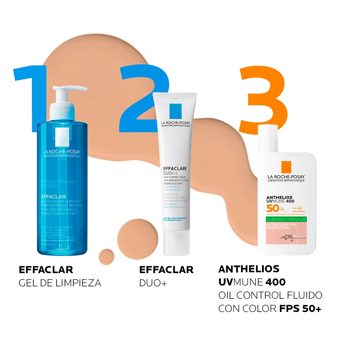 Anthelios Uv Mune 400 Oil Control Fluido Fps 50+ Con Color 50ml -LA ROCHE POSAY - Image 6