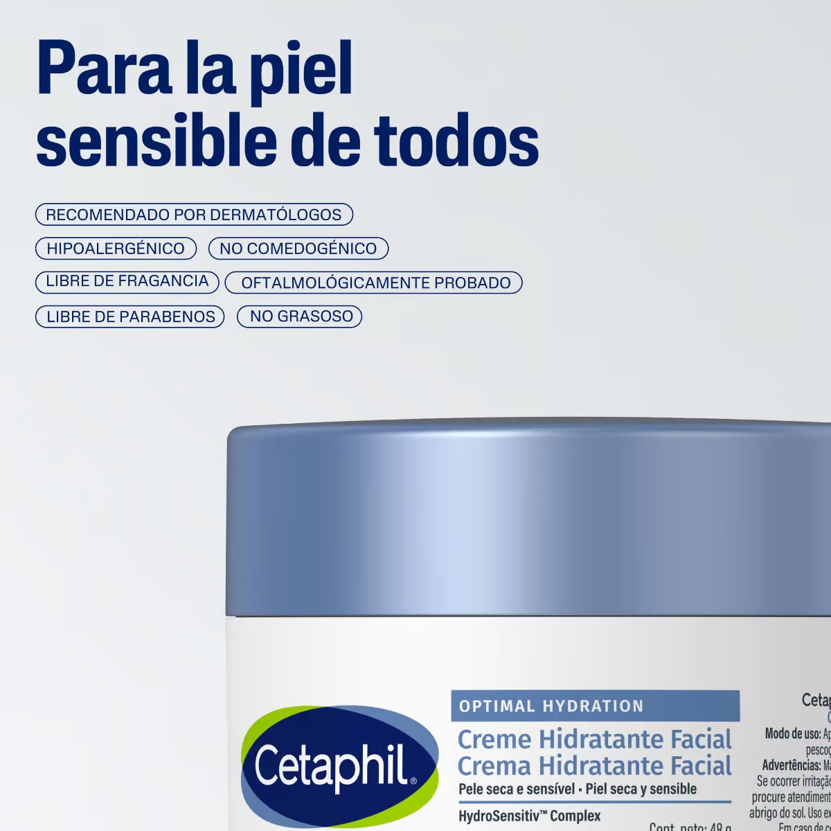 Cetaphil Optimal Hydration Crema Hidratante Facial De Dia 48gr - GALDERMA - Image 4