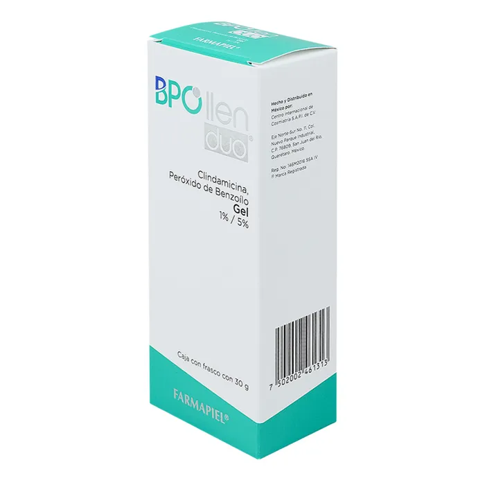 Bpollen Duo Gel (Clindamicina 1%,Peroxido De Benzollo al 5%) 30 Gr -FARMAPIEL - Image 3