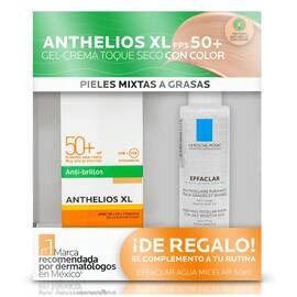 Pack Anthelios Toque Seco Color 50ml + Locion Micelar  50ml  - LA ROCHE POSAY