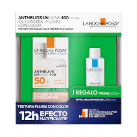 Pack Anthelios Uv Mune 400 Oil Control Fluido Fps50+ Con Color 50 ml + Effaclar Agua Micelar 50ml - LA ROCHE POSAY - Image 2