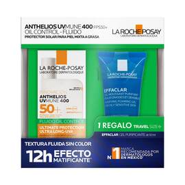 Pack Anthelios Uv Mune 400 Oil Control Fluido Fps50+ 50ml + Effaclar Gel 50ml - LA ROCHE POSAY - Image 2