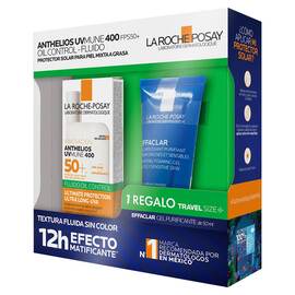 Pack Anthelios Uv Mune 400 Oil Control Fluido Fps50+ 50ml + Effaclar Gel 50ml - LA ROCHE POSAY - Image 3